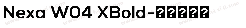 Nexa W04 XBold字体转换
